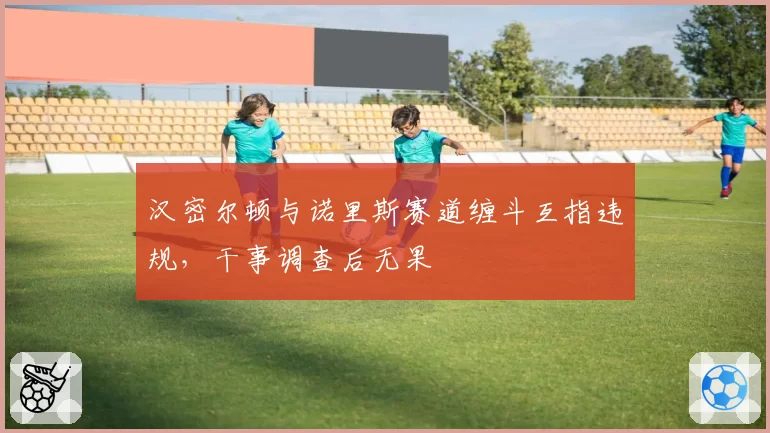 汉密尔顿与诺里斯赛道缠斗互指违规,干事调查后无果